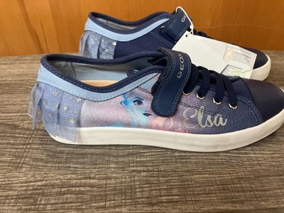 RARE Geox Respira Disney Frozen 2 Elsa Kids Girls Sneakers Sz  UK 4 US 5 EUR 37