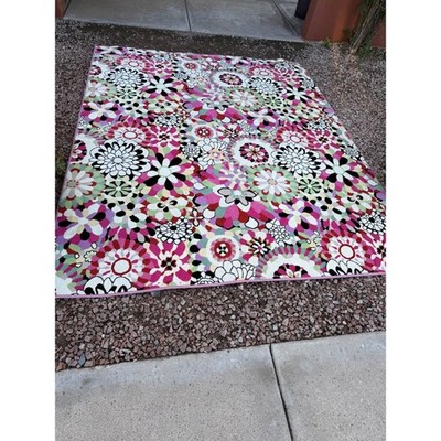 Fun, Fun, Fun,  Stark Missoni Fleury Multicolor flower rug.