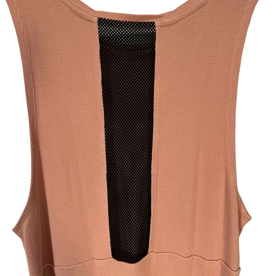 Volcom Women’s Long Tank/beach Cover Mesh Back  Peach Size S - Image 4 of 4