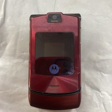 Motorola RAZR V3i maroon Mobile Phone used collectors vintage retro cell mobile 