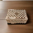 Vintage Fenton Moonstone Opalescent Hobnail Jewelry Box Dish Bowl Lid Cigarette