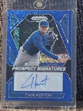 2024 Prizm Cade Horton Prospect Signatures Blue Shimmer FOTL Auto /8 Topps RC