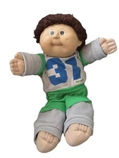 VTG Cabbage Patch Kids Doll Brown Eyes Brown Hair 1 Dimple CPK Clothes