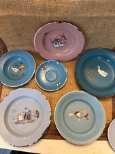 Vintage Enamelware Children's plates  cups, Germany