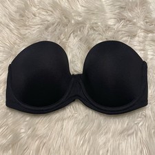 Wacoal 32D Bra Black 854119 Red Carpet Convertible Strapless No Straps Included