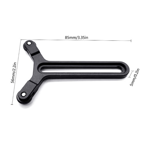 Y Bracket with Double Wheel Frame Lens Support Systems with 1/4inch Screw - Picture 8 of 8