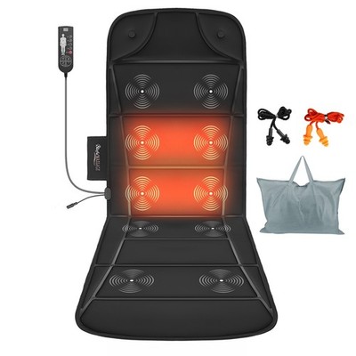 Massage Mat w/ Heat Massage Mattress Pad& Storage Bag 10 Powerful Copper Motorsr