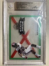 2017 Leaf Metal Draft Marlon Humphrey Clear Green Pre-Production Proof 1/1