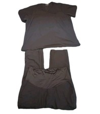 Mandala Scrub Set Maternity Petite 3XL  Regular Top 3XL Black READ DESCRIPTION