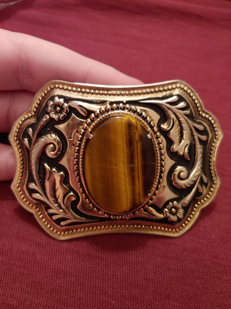 Agate Gold Vintage Belt Buckles for sale | eBay display picture 1