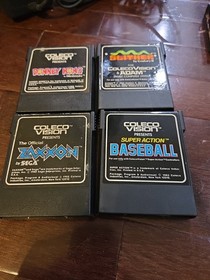 Colecovision Console Bundle Rollerball Lot With 8 Games 100% TESTED WORKING