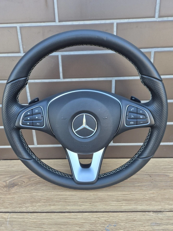 VOLANT MERCEDES VITO W447 CLASSE A W176 CLASSE B W246 CLA C117 CHANGEMENT DE ... - Photo 1/4