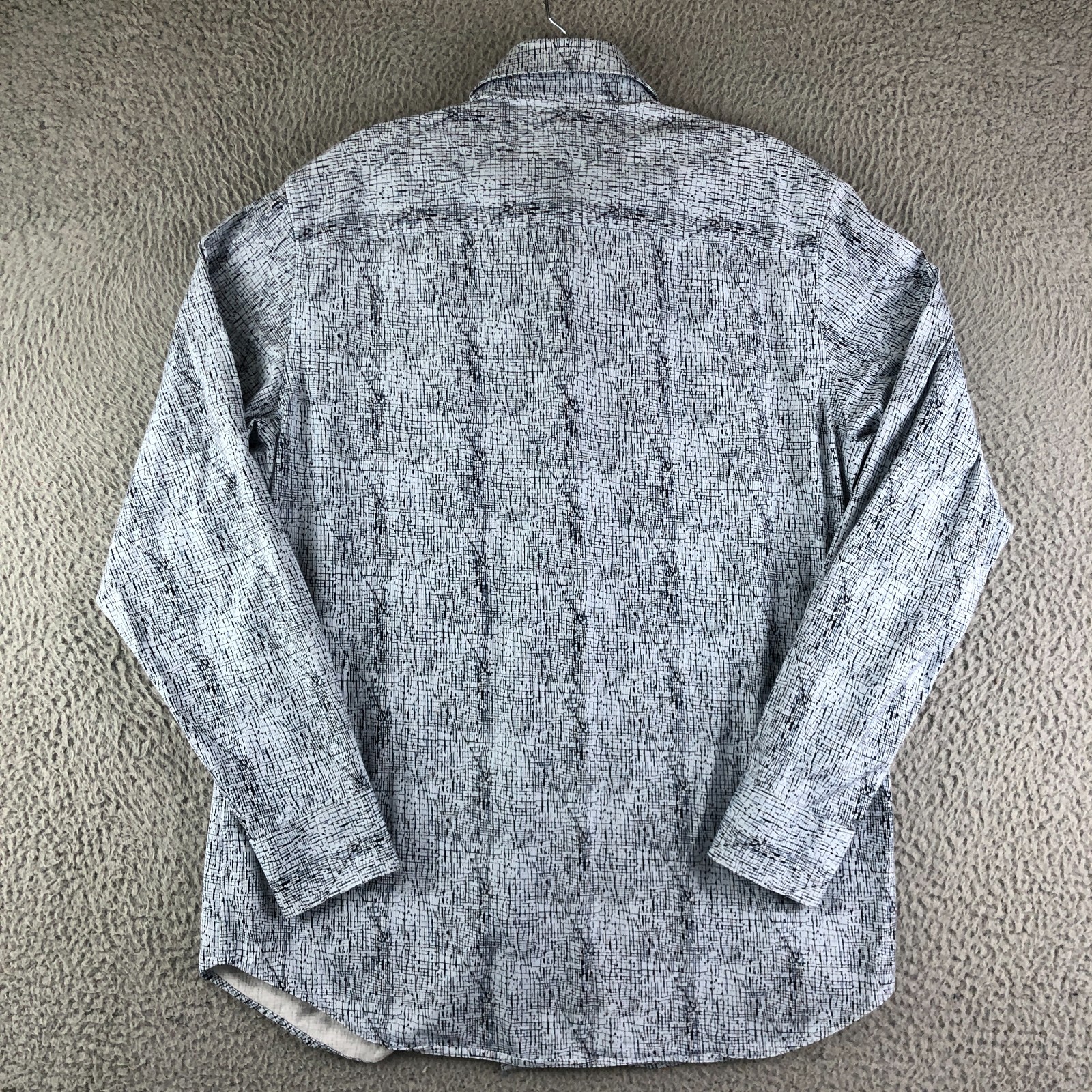 Bugatchi Button Shirt Mens Medium Multicolor Oooh… - image 9