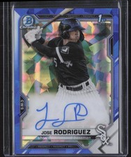2021 Bowman Sapphire Edition #BSPA-JRO Jose Rodriguez Autographs