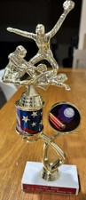 G.I.R.L. 2002 10 & Under Runner-Up Baseball Trophy White Marble Base 10