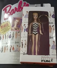 Barbie Original Swimsuit 1959 Doll Keychain Basic Fun 1995 #700-0 In Box