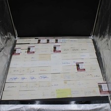 Baseball Hall Of Famers Signed 3x5 Index Card Lot (80) Autograph JSA ZJ22880