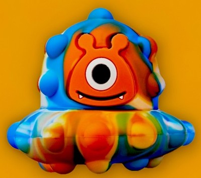 Way to Celebrate! Easter Light Up Monster Fidget Ball with Pop In and Out Eyes!