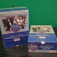 Pro Set 1990 Super Bowl XXV Silver Anniversary NFL Limited Edition lot of 2