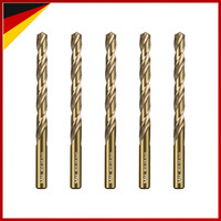 Bohrer Set M35 Hss Cobalt 5 StüCk Spiralbohrer 10Mm FüR Holz Metall Kunststoff