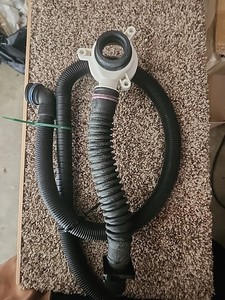OEM Whirlpool Washer 2in1 Drain Assembly And 4  1/2 Ft. Drain Hose