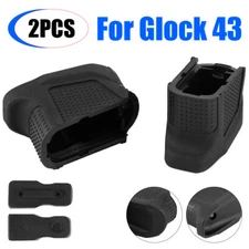 2PCS For Glock 43 Tactical Grip Magazine Base Plate Enhanced Extension
