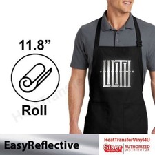 12" Siser EasyReflective Silver Iron On HTV For T-Shirt: Shimmer and Shine