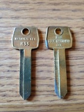 Lot Of 2 Uncut National Cole H33 Made In The USA.. Brass Colored Locksmith K805