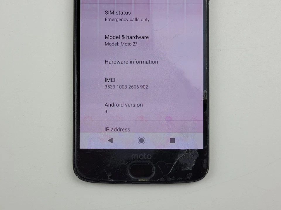 Motorola Moto Z2 (XT1789-01) 64GB (Verizon) - *PLEASE READ* - Clean IMEI - H0098 - Image 3 of 4