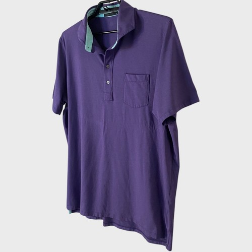 Greyson Pima Cotton Apache Polo Shirt Purple Men's XL Short-Sleeve Golf Tee - Picture 2 of 12