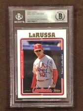 Tony LaRussa Signed 2004 Topps St Louis Cardinals Auto BECKETT Authentic COA HOF