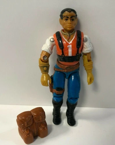 vintage 1987 GI Joe RED DOG action figure with back pack ~ tight joints