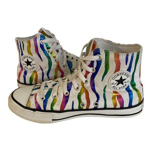 rainbow striped converse