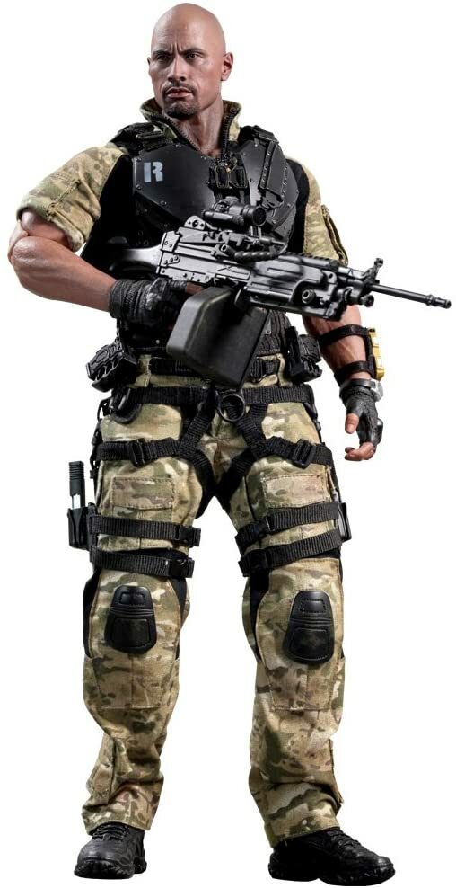 1/6 ドウェインジョンソン G.I.ジョー ホットトイズフィギュア 1/6 G.I. Joe Retaliation Roadblock Dwayne Johnson The Rock