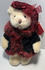 Russ Teddy Bear Plush Natasha w/Tags Stuffed Fur Coat Hat
