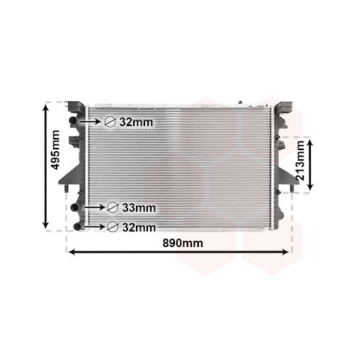 Radiateur D'huile Moteur Van Wezel - Compatible Peugeot 206/207, Ford Fiesta