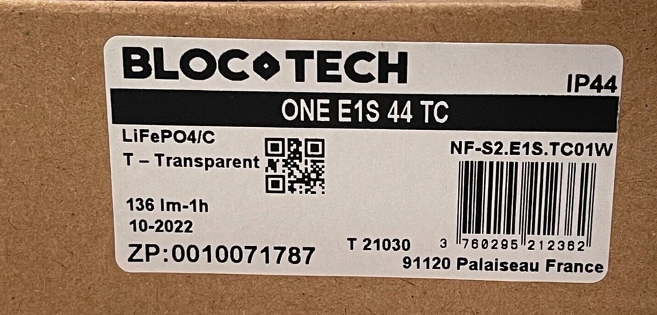 BAES led évacuation universel IP44  IK08  Bloc Tech ONE E1S - Photo 3/3