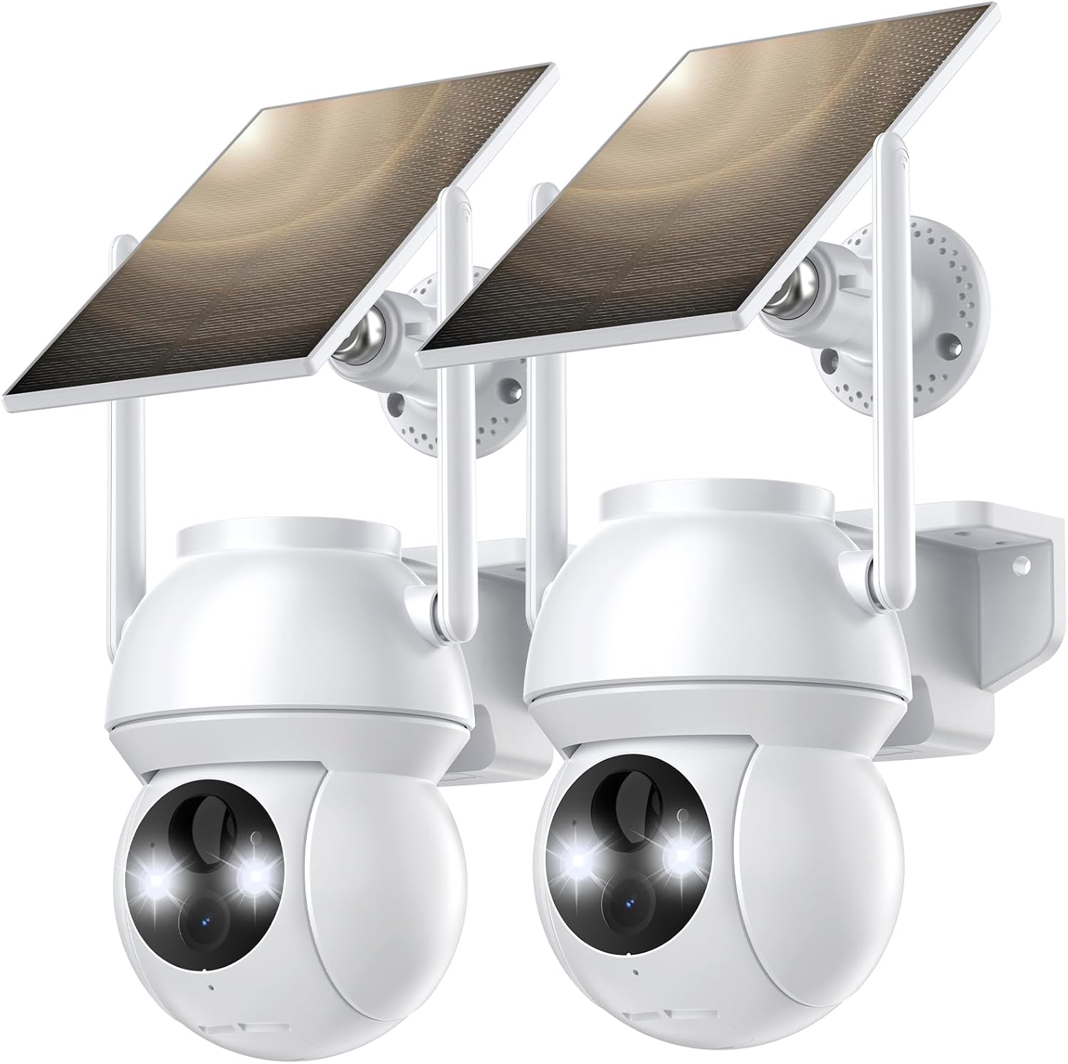 Solar Security Cameras Wireless Outdoor, Wifi Camera Outdoor 2K 360° View Batter