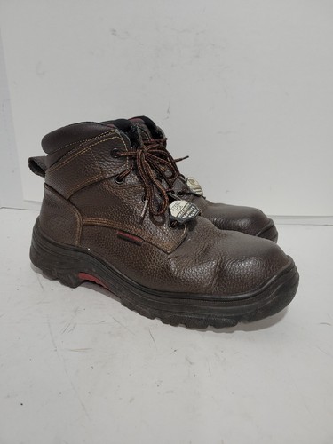 SKECHERS WORK BRAUN LEDER STAHLKAPPE DURCHSTOSSFEST KNÖCHEL HERREN 10,5 STIEFEL - Bild 3 von 5