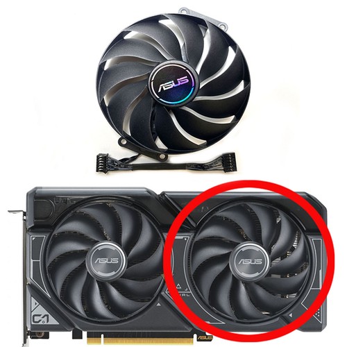 Graphics Card Cooling Fans for ASUS RTX4060 4060ti 4070 DUAL OC - 第 2/16 張圖片