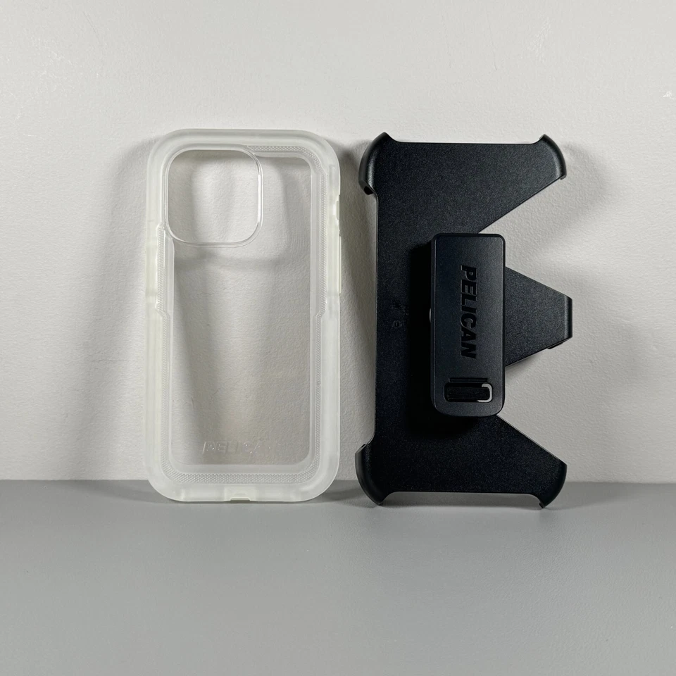 Pelican Voyager Case for iPhone 14 Pro - Clear w/ Holster Clip | Swivel Stand - Image 2 of 4