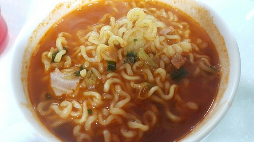 Korean Instant Hot Spicy Noodle PALDO TEUMSAE RAMYUN PPALGAETTOK 5pack Set - Picture 6 of 8