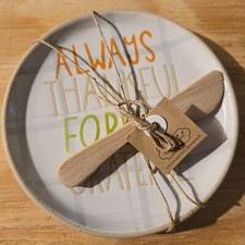 Mudpie Thanksgiving Holiday Cheese Plate Set ...
