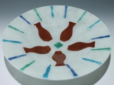 Große moderne Fusingglas-Schale - Ø 45,5 cm       