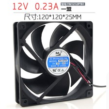 1pcs YM1212PTB1 12025 12V 0.23A 12CM Double Ball Bearing Cooling Fan