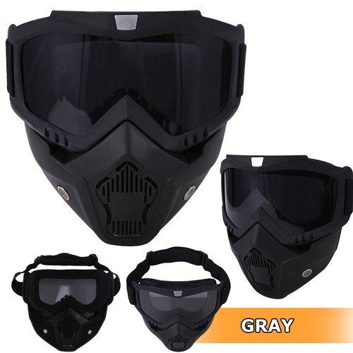 Motorcycle Face Mask Glasses Eyewear Motocross ATV Dirt Bike Shield Goggles/Mask - Picture 4 of 15