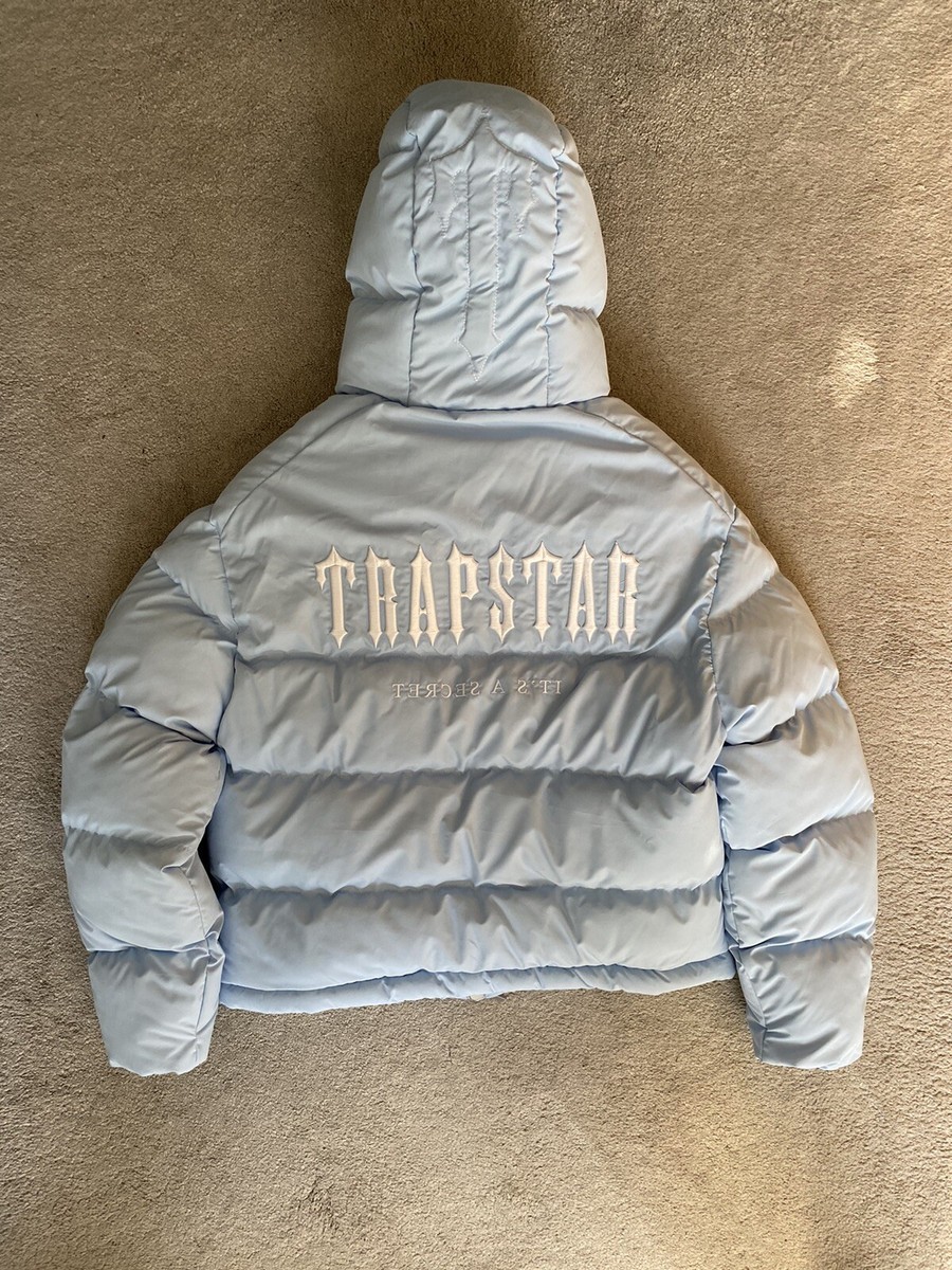 TRAPSTAR DECODED HOODED PUFFER JACKET 2.0 - BLUE - LARGE | eBay TRAPSTAR DECODED HOODED PUFFER JACKET 2.0 - BLUE - LARGE | eBay
