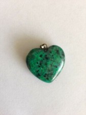 Small HEART Shaped Stone Pendant Charm - Choice of Stones 15 mm/ 20 mm