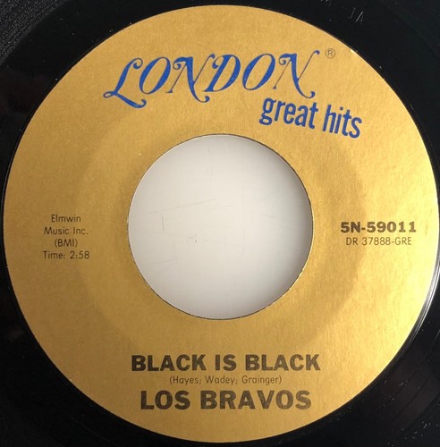 Los Bravos / Black Is Black / London Records 45rpm / NM - Picture 3 of 5