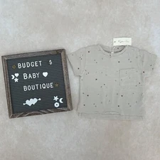 NWT RYLEE + CRU  Raw Edge Tee Shirt Size 3-6 Months